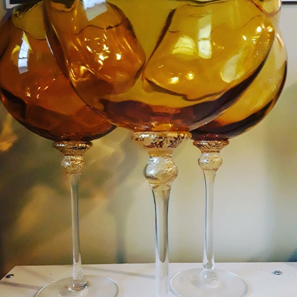 Union Street Glass Manhattan Bordeaux Wine Goblets - Picture 2 of 2